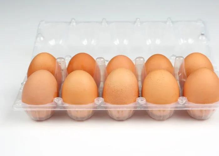 100 X Clear Duck Egg Cartons For 10 Large Eggs