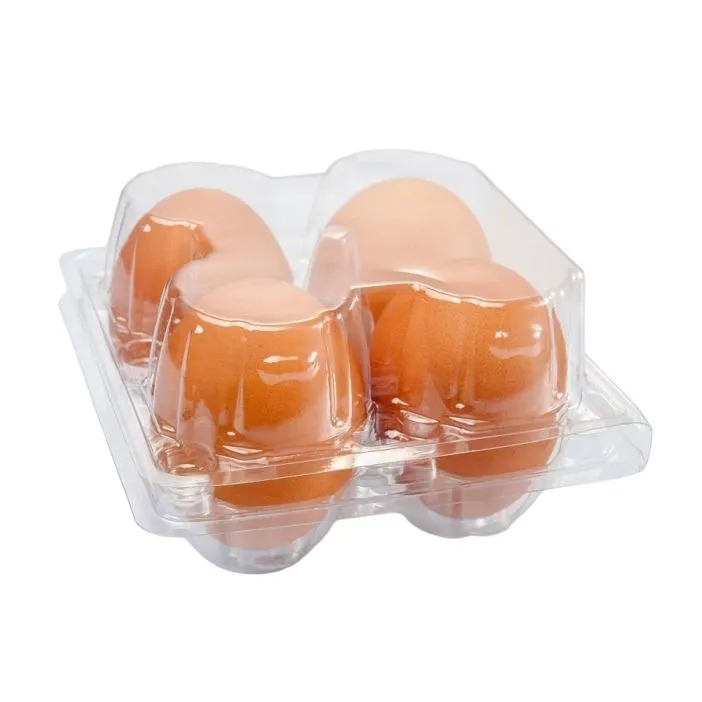 100 X Clear Duck Egg Cartons For 4 Large Eggs