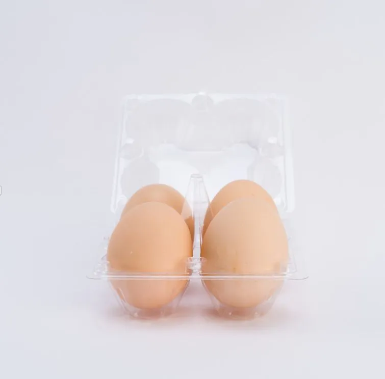 100 X Clear Duck Egg Cartons For 4 Large Eggs