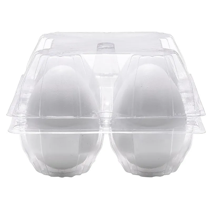 100 X Extra Large Clear Goose Egg Cartons For 4 Xl Eggs