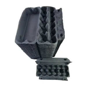 150 X Charcoal Full Dozen Carton 12-Egg Recyclable Egg Cartons