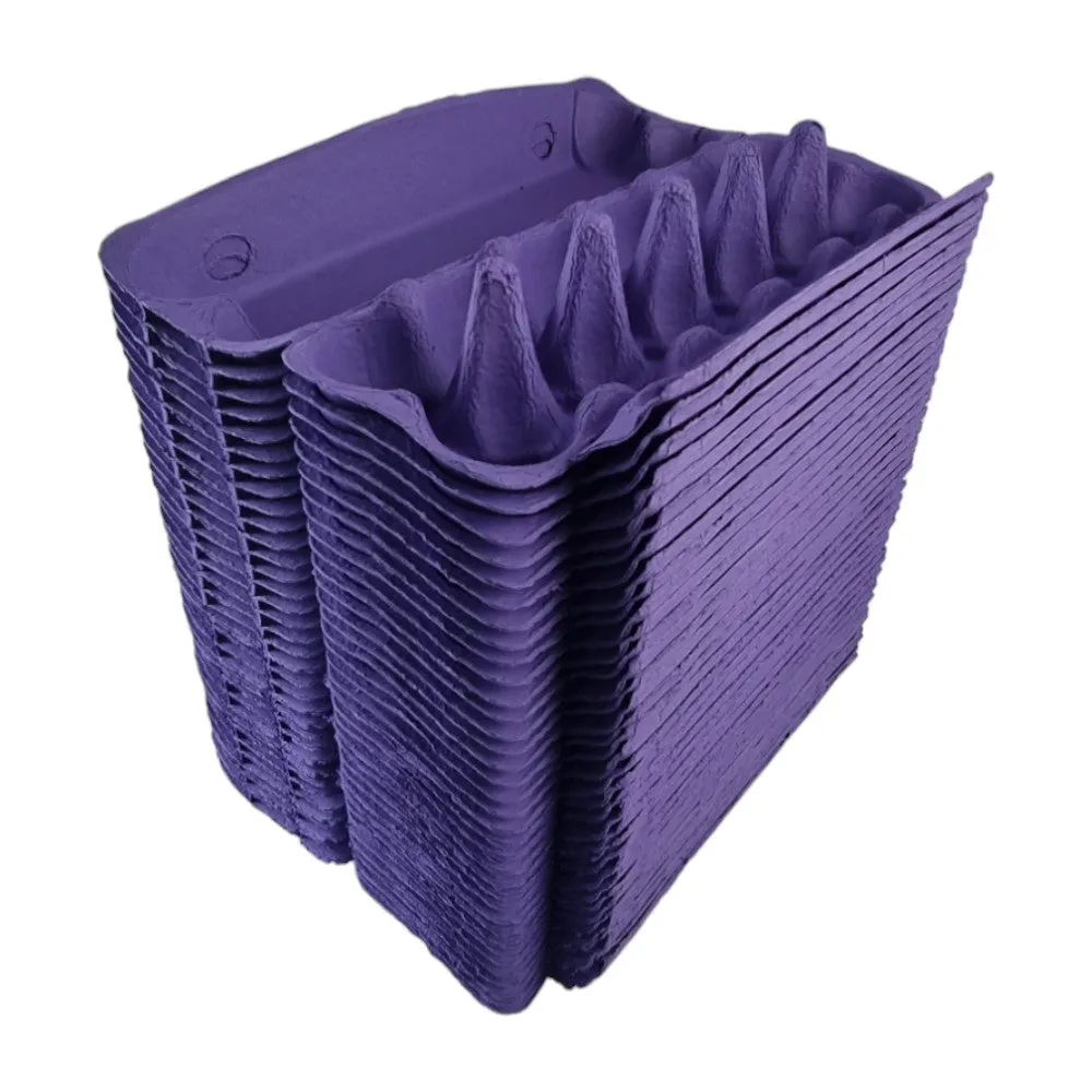 150 X Dark Purple Full Dozen Carton 12-Egg Recyclable Egg Cartons