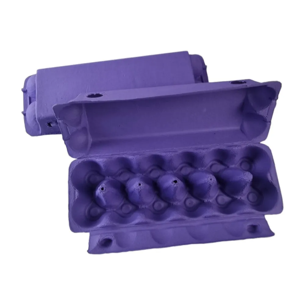 150 X Dark Purple Full Dozen Carton 12-Egg Recyclable Egg Cartons