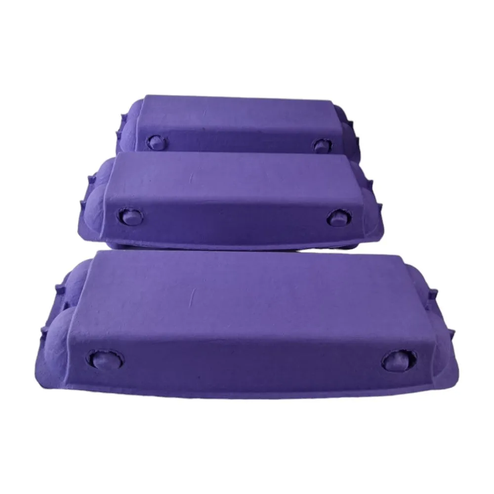 150 X Dark Purple Full Dozen Carton 12-Egg Recyclable Egg Cartons