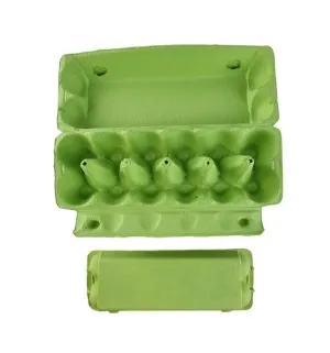 150 X Lime Green Full Dozen Carton 12-Egg Recyclable Egg Cartons