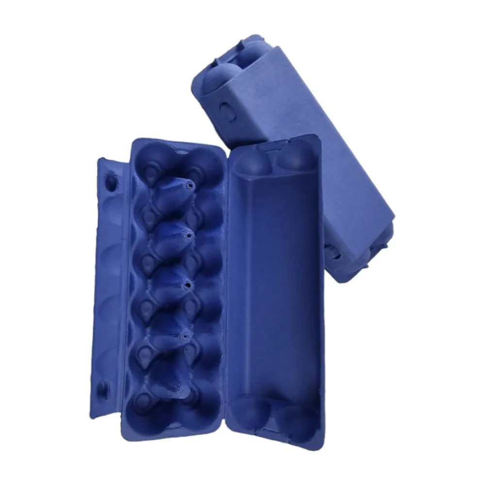 25 X Dark Blue Full Dozen Carton 12-Egg Recyclable Egg Cartons