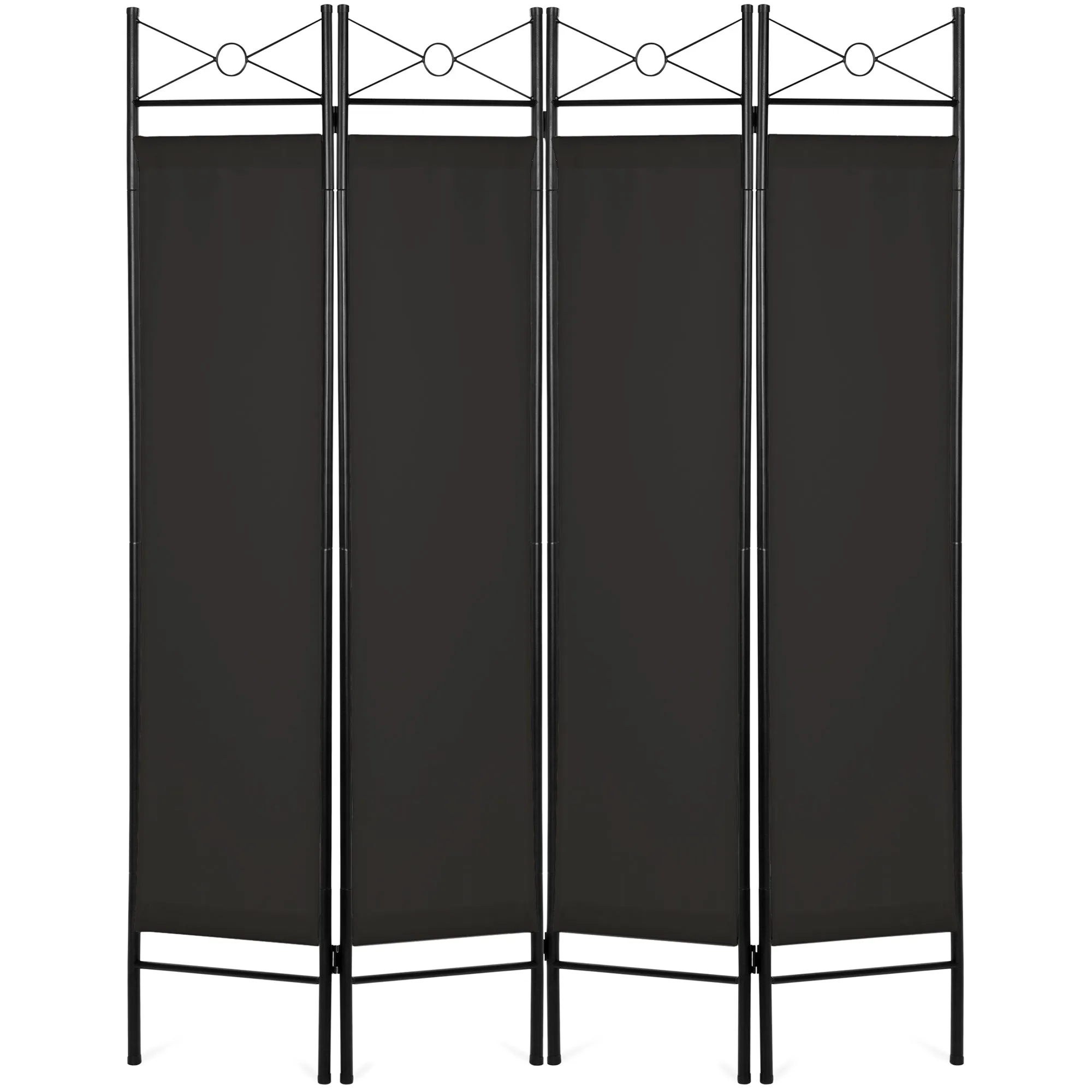 4-Panel Folding Privacy Screen Room Divider Decoration Accent, 6ft