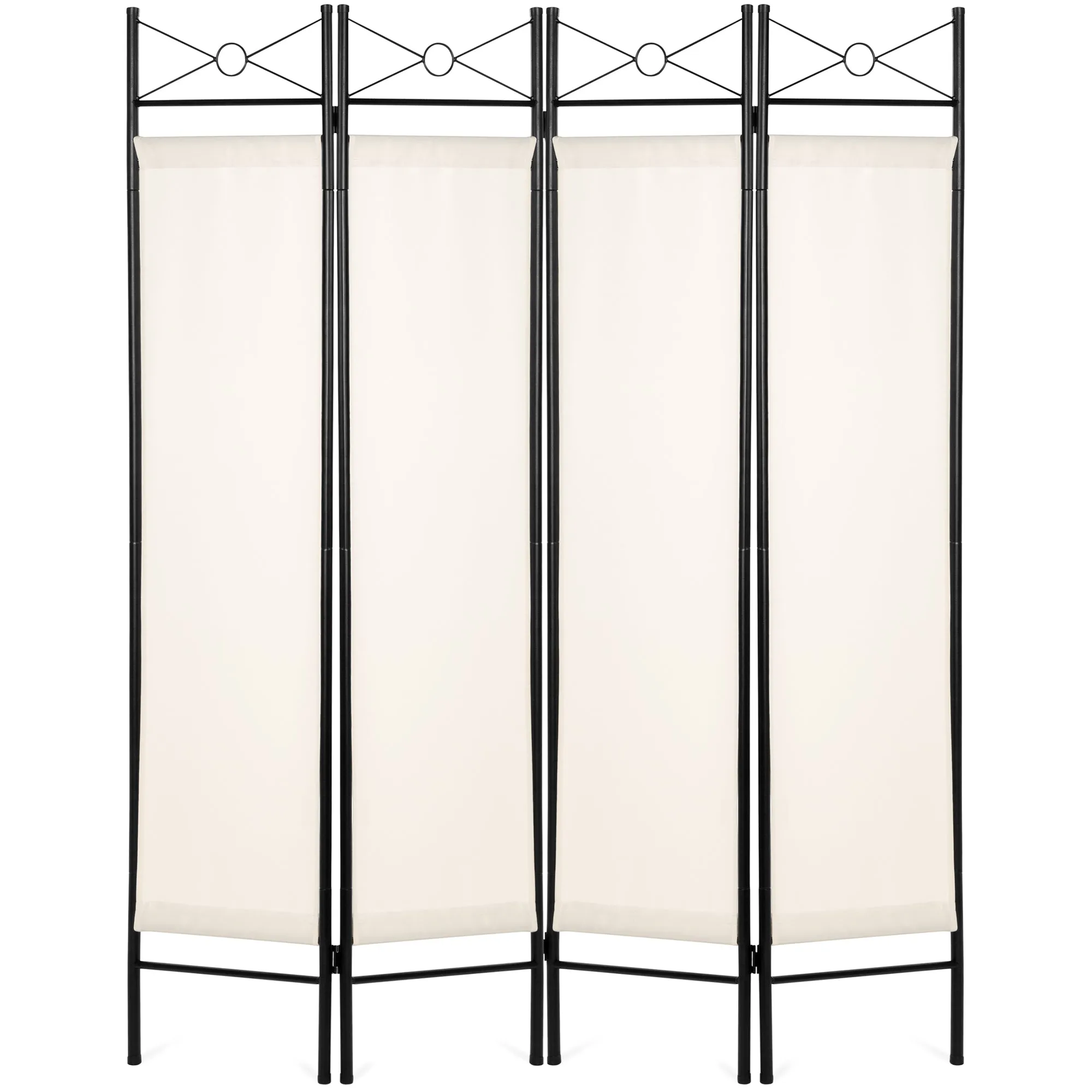 4-Panel Folding Privacy Screen Room Divider Decoration Accent, 6ft