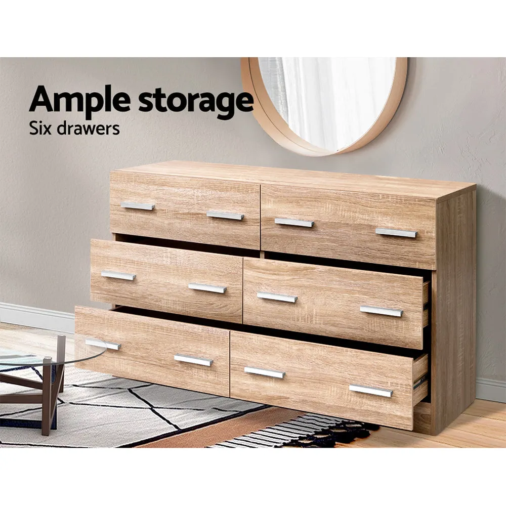 6-Drawer Lowboy Chest - Anti-Rust, Space-Saving | Artiss