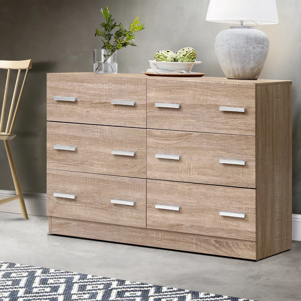 6-Drawer Lowboy Chest - Anti-Rust, Space-Saving | Artiss