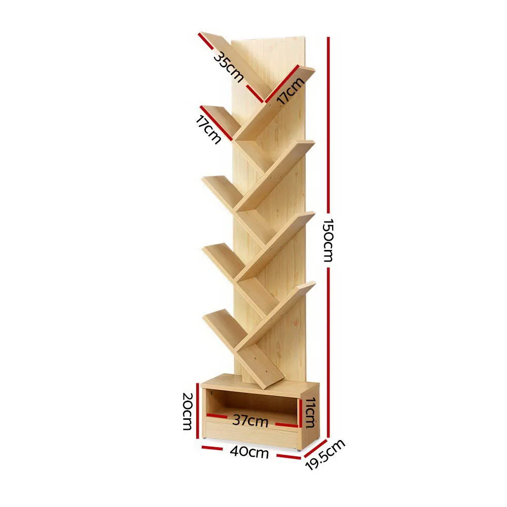 9-Tier Tree Bookshelf, Compact & Functional - Artiss