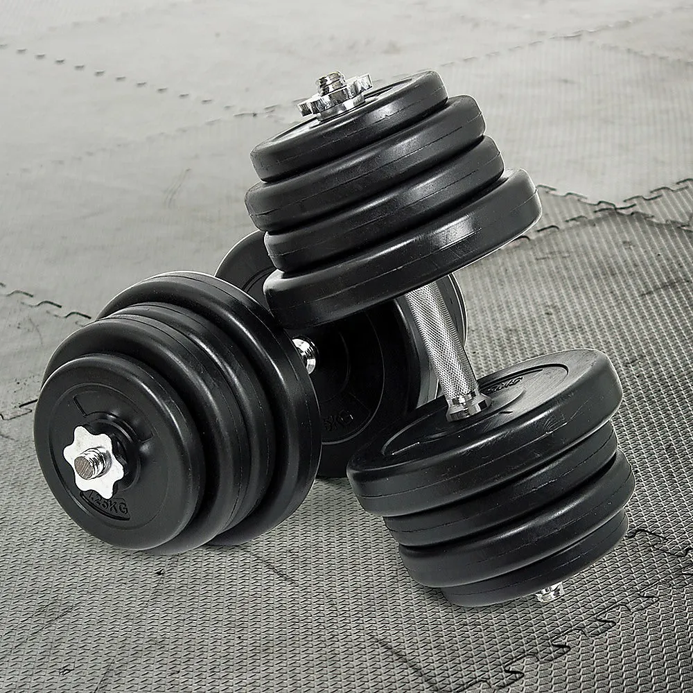 Adjustable 50KG Dumbbell Set, High-Quality Steel & Non-Slip Handle