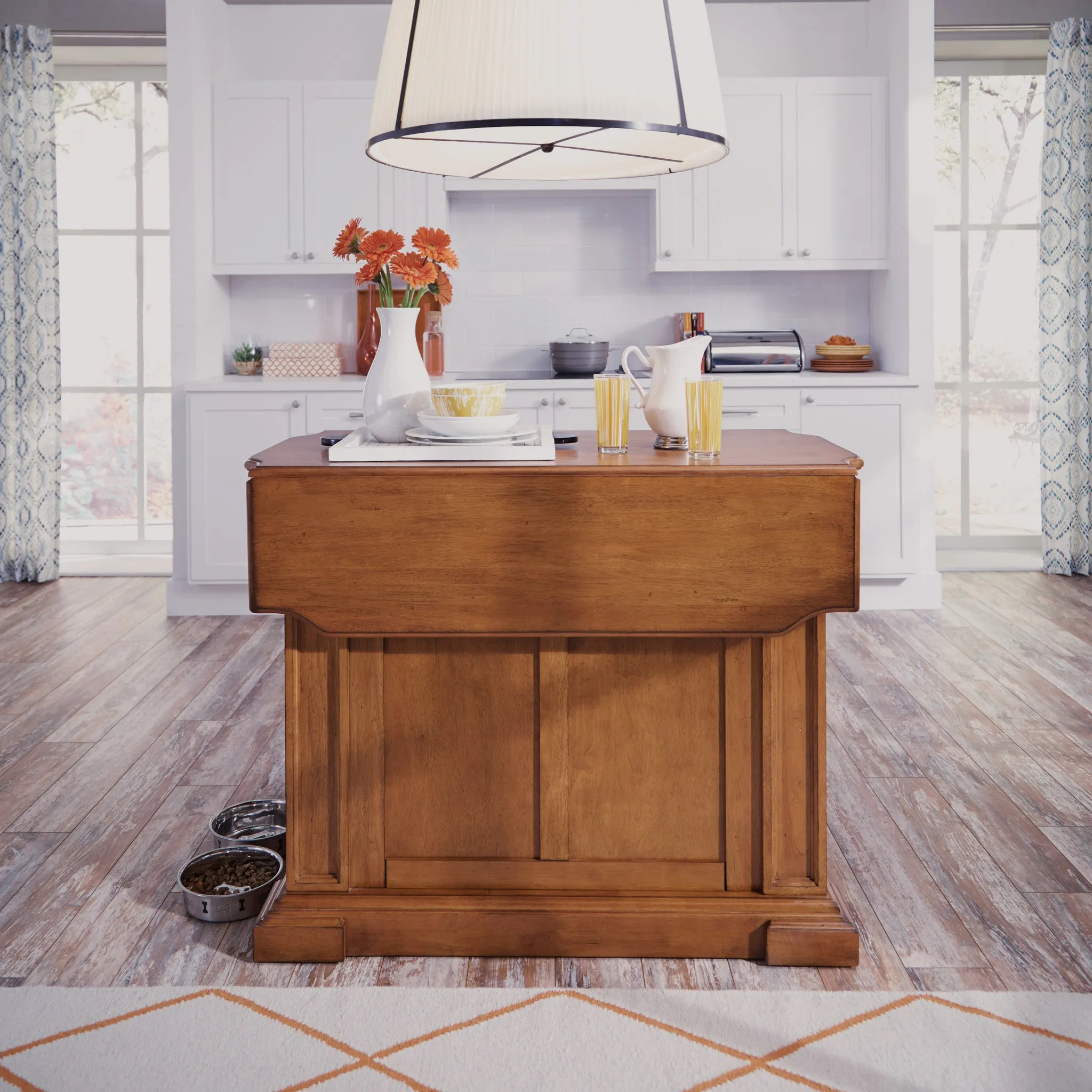 Americana Brown Kitchen Island