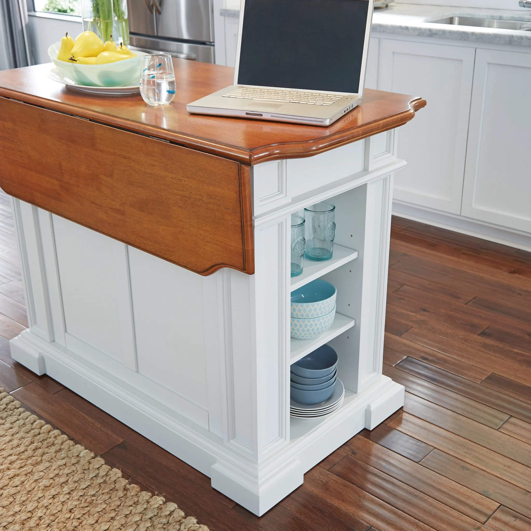 Americana Off-White Kitchen Island