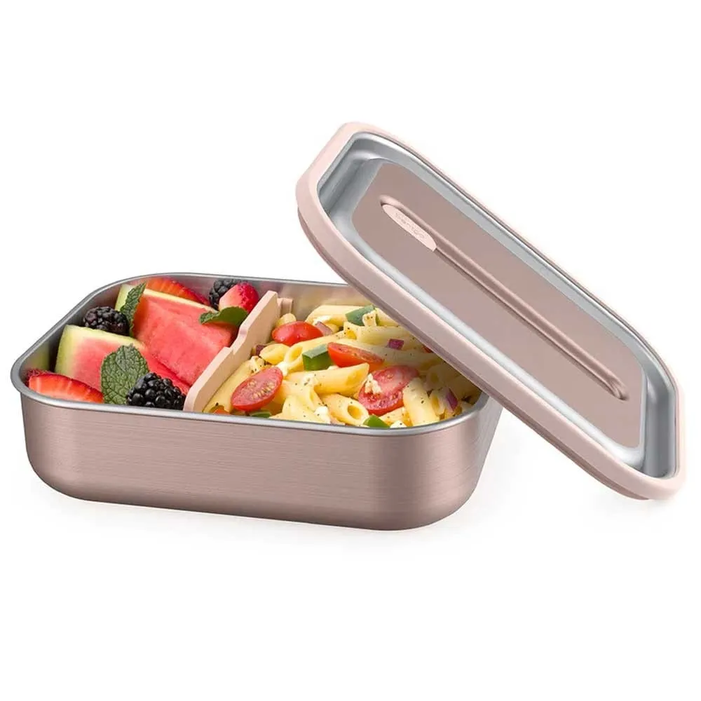 Bentgo Microwavable Stainless Steel Leak-proof Lunch Box 1200ml Rose Gold