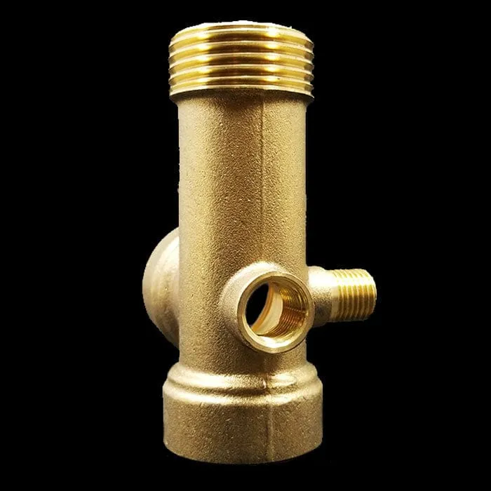 Brass Pump Fitting, 5 Way, Durable, Pump Accessory - PWAY05