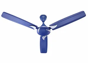 Candes Lynx 1200Mm High-Speed Decorative Ceiling Fans For Home | Bee 3 Stars Rated 405 Rpm Anti-Dust | 2 Years Warranty (Silver Blue) Pack Of 1