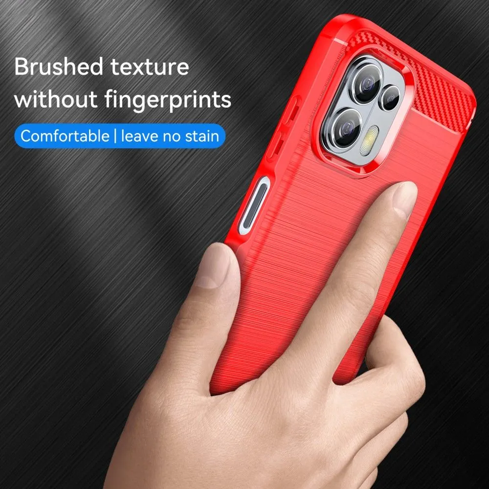 Carbon Flex case - Motorola Edge 20 Fusion / 20 lite - Red