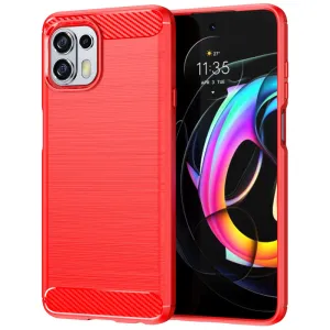 Carbon Flex case - Motorola Edge 20 Fusion / 20 lite - Red