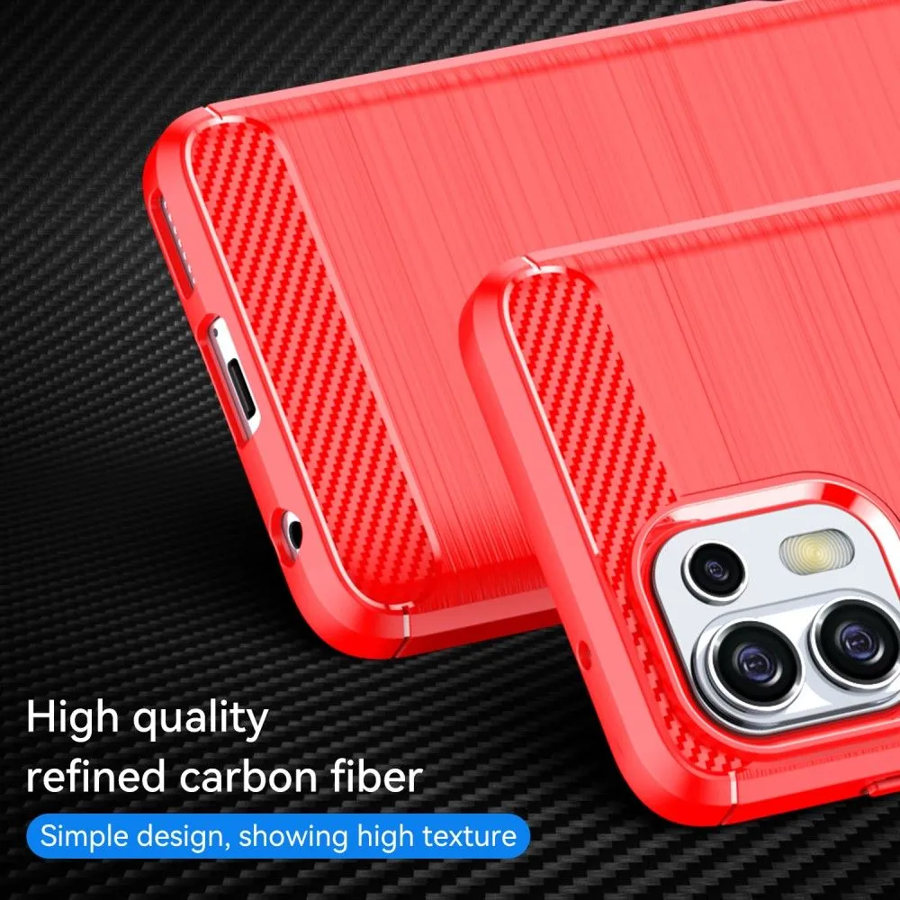 Carbon Flex case - Motorola Edge 20 Fusion / 20 lite - Red