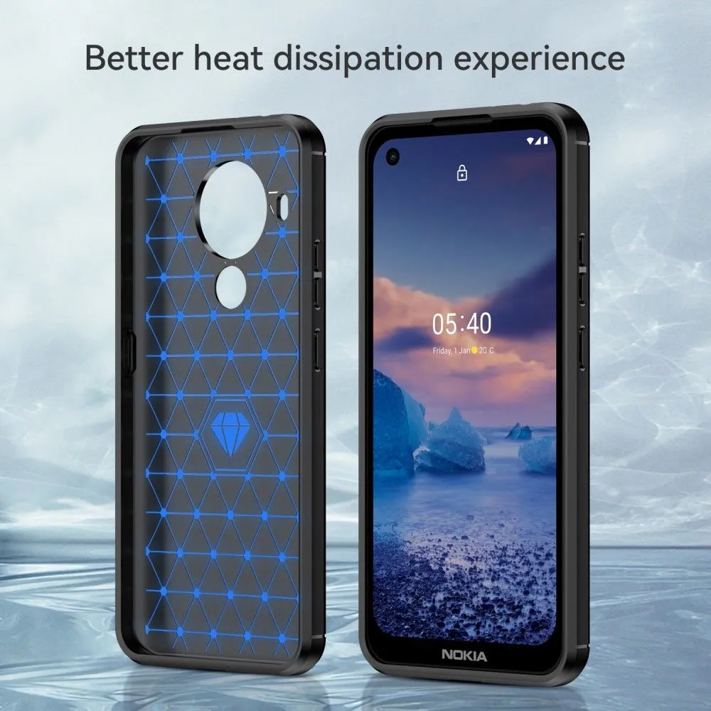 Carbon Flex case - Nokia 5.4 - Black