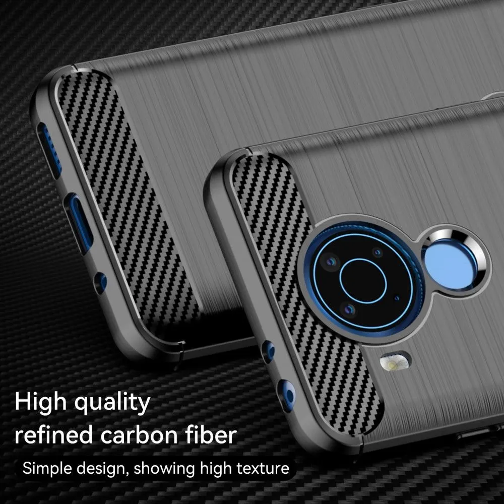 Carbon Flex case - Nokia 5.4 - Black