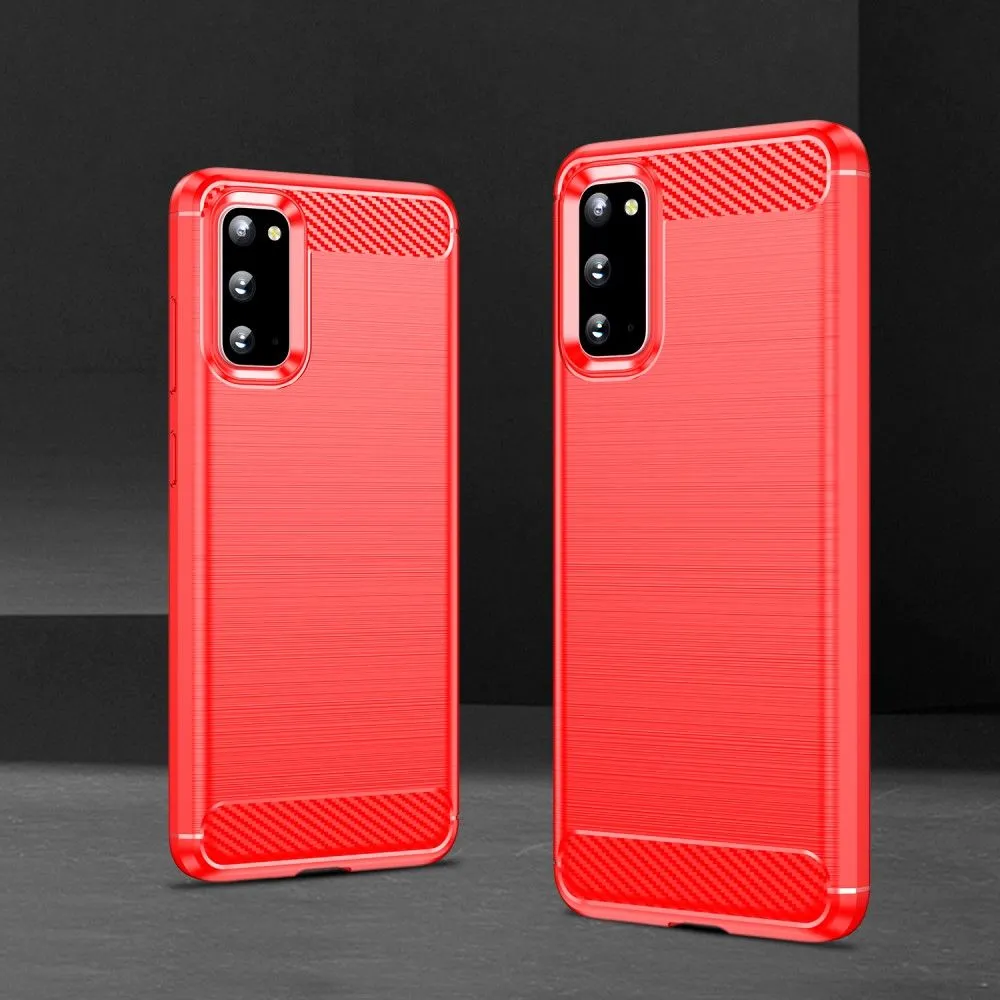 Carbon Flex case - Samsung Galaxy S20 - Red