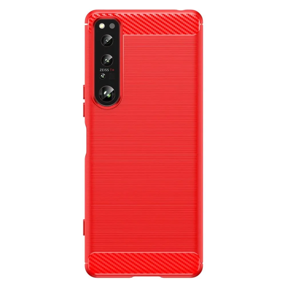 Carbon Flex case - Sony Xperia 1 IV - Red