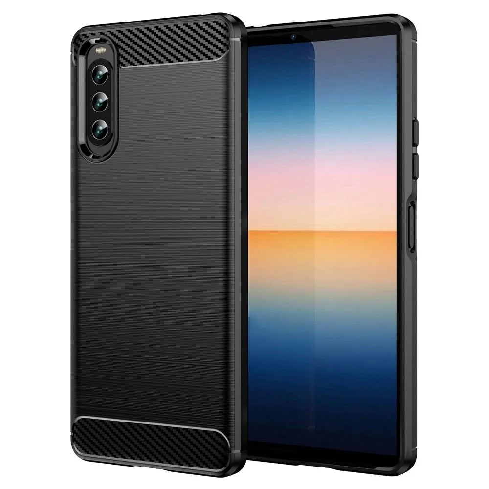 Carbon Flex case - Sony Xperia 10 IV - Black