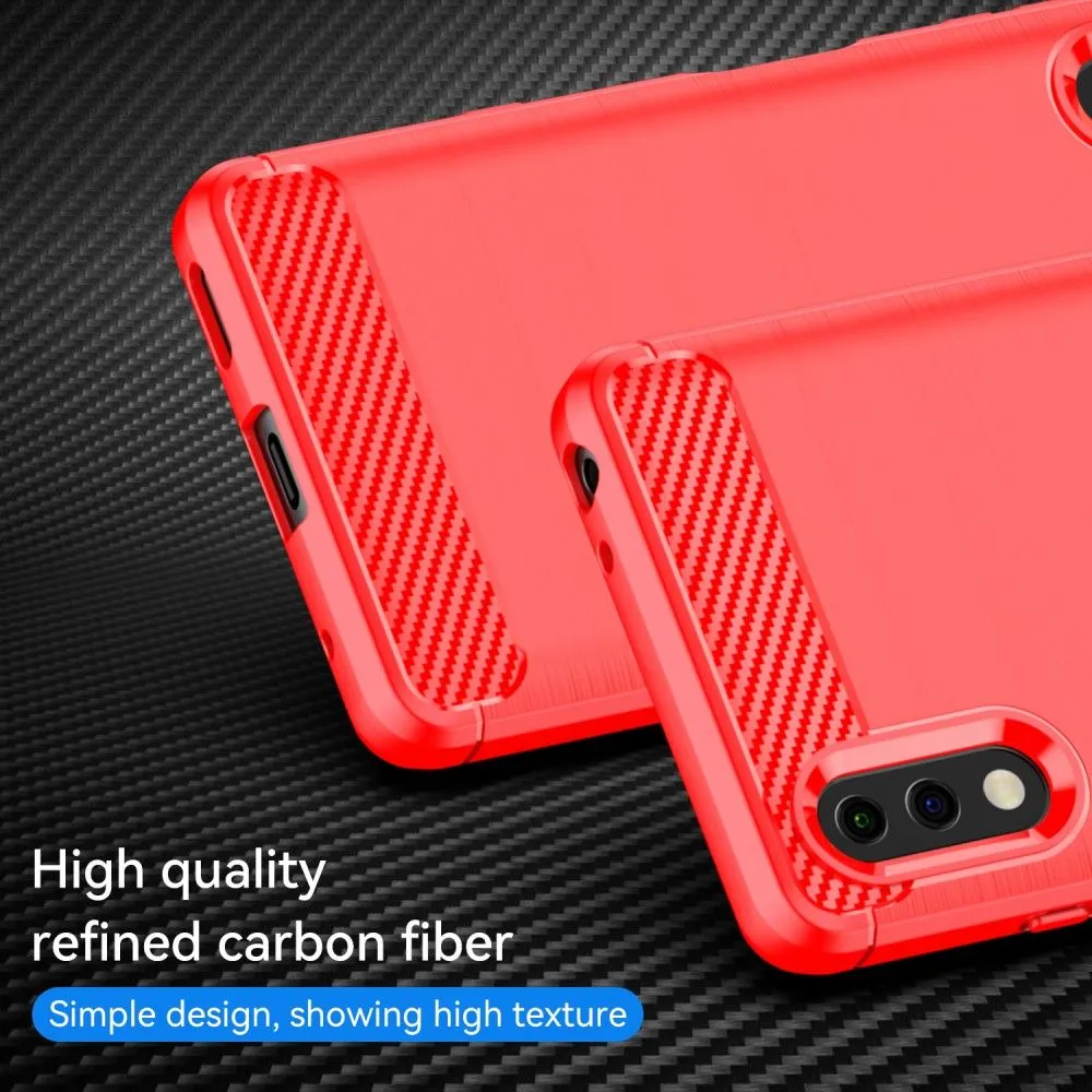 Carbon Flex case - Sony Xperia Ace 2 - Red