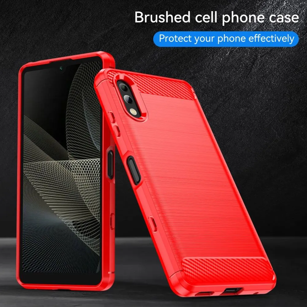 Carbon Flex case - Sony Xperia Ace 2 - Red