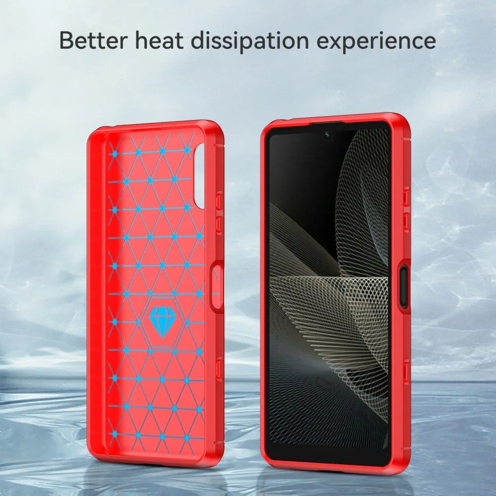 Carbon Flex case - Sony Xperia Ace 2 - Red