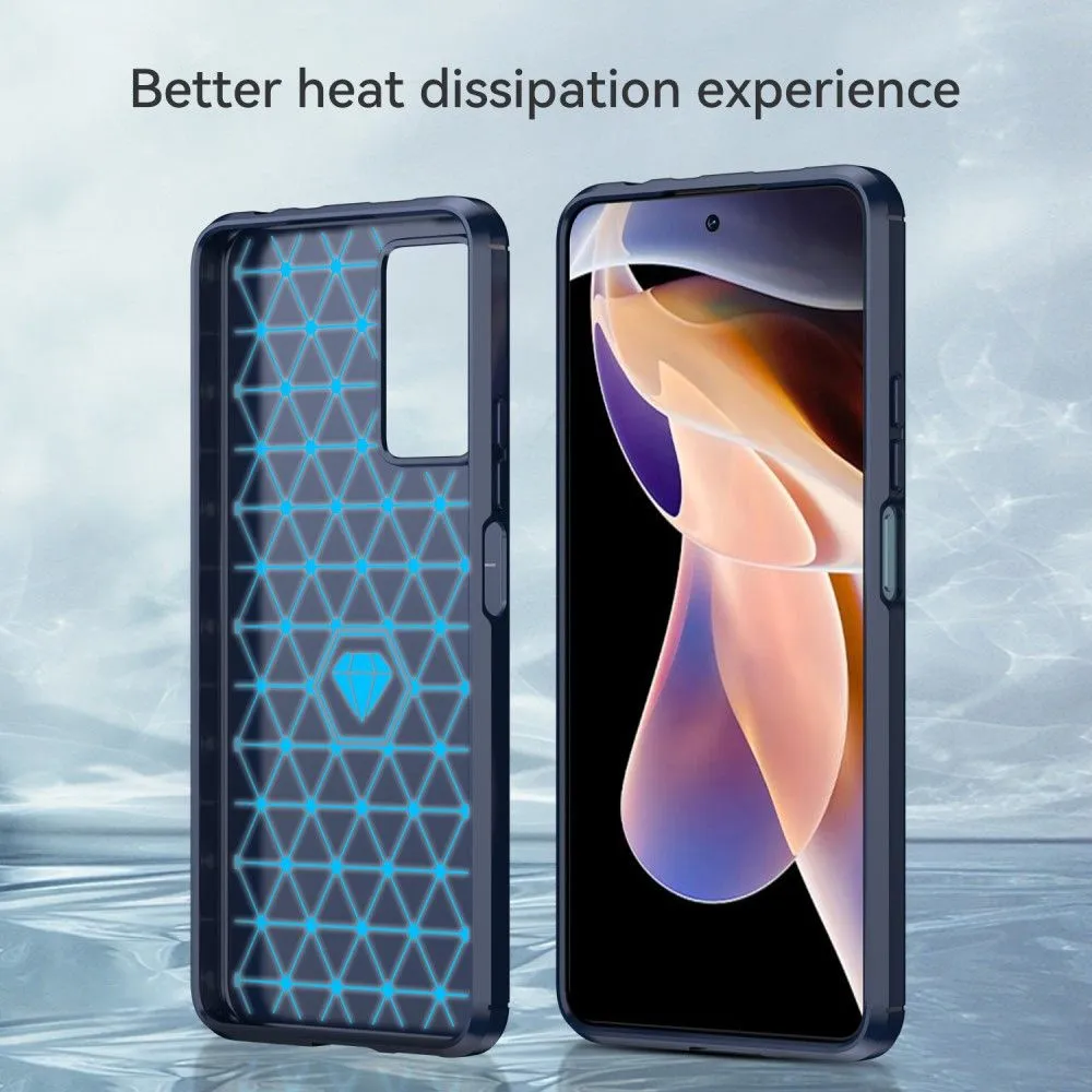 Carbon Flex case - Xiaomi Poco M4 Pro 5G - Blue