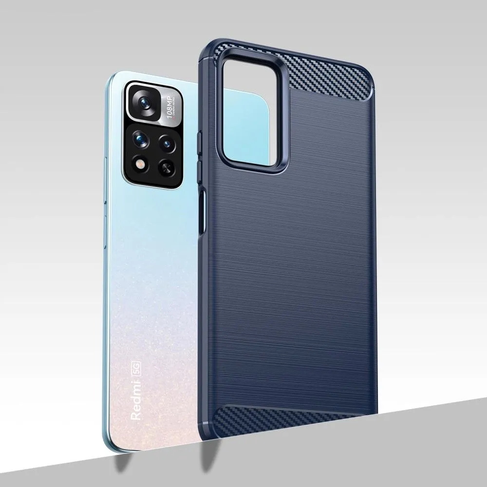 Carbon Flex case - Xiaomi Poco M4 Pro 5G - Blue