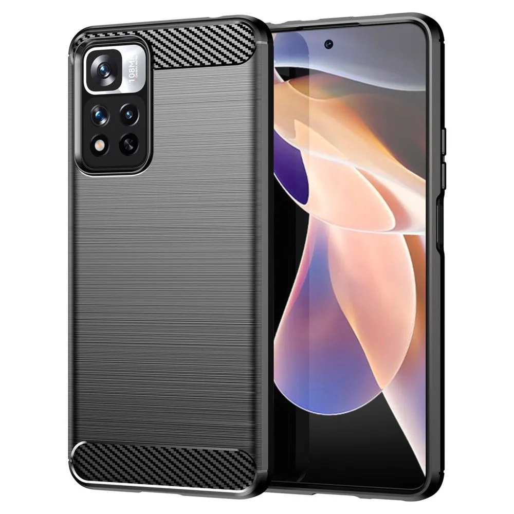 Carbon Flex case - Xiaomi Redmi Note 11 Pro Plus / 11 Pro - Black