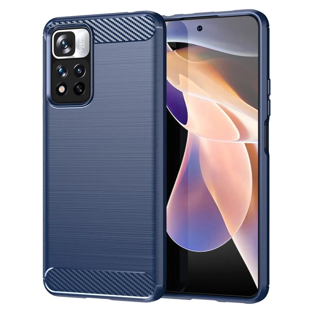 Carbon Flex case - Xiaomi Redmi Note 11 Pro Plus / 11 Pro - Blue