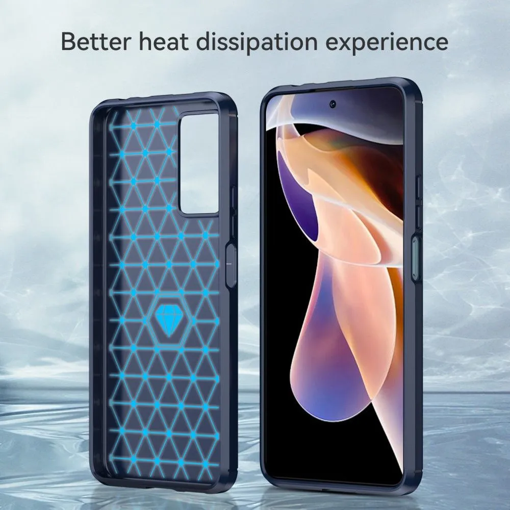 Carbon Flex case - Xiaomi Redmi Note 11 Pro Plus / 11 Pro - Blue