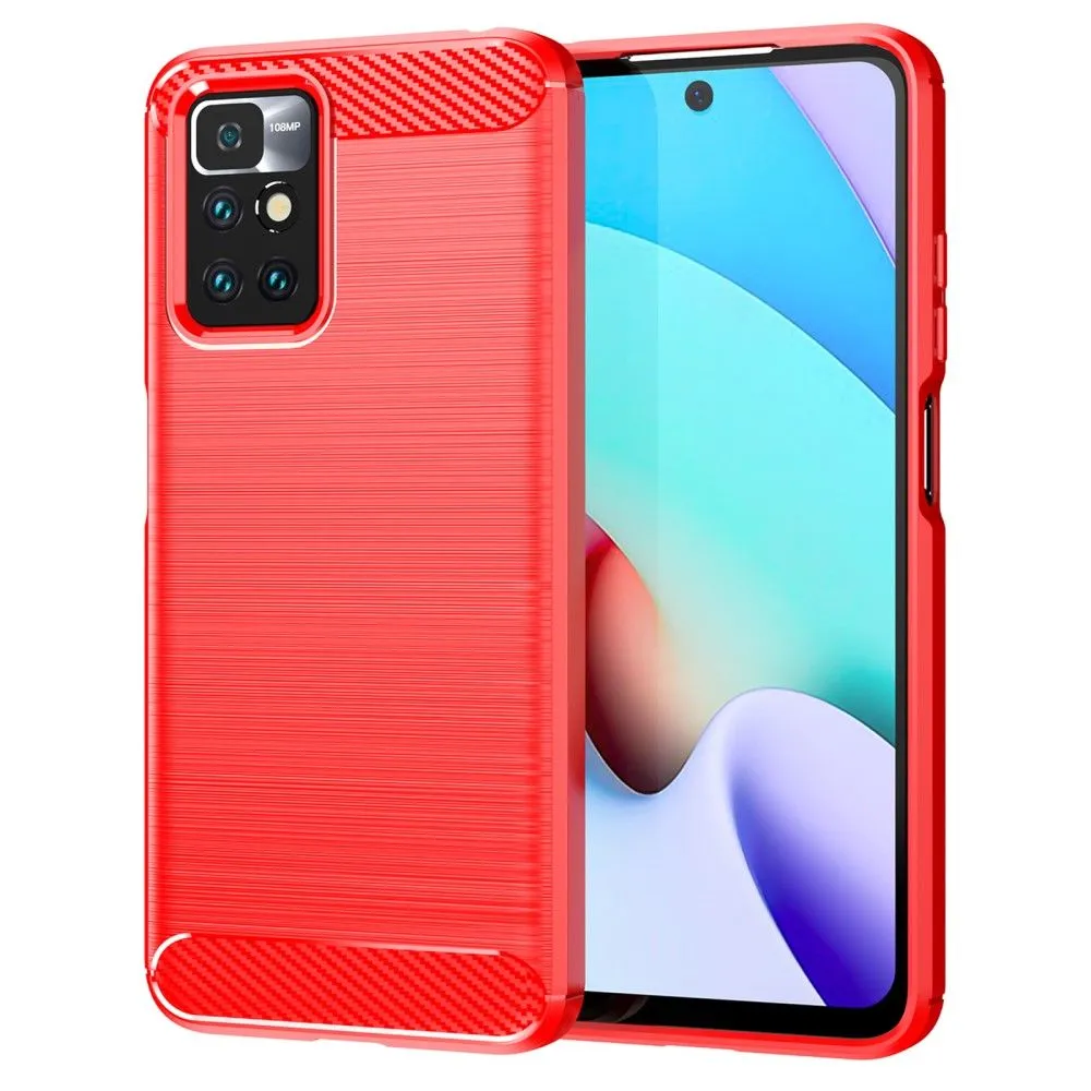 Carbon Flex case - Xiaomi Redmi Note 11 - Red