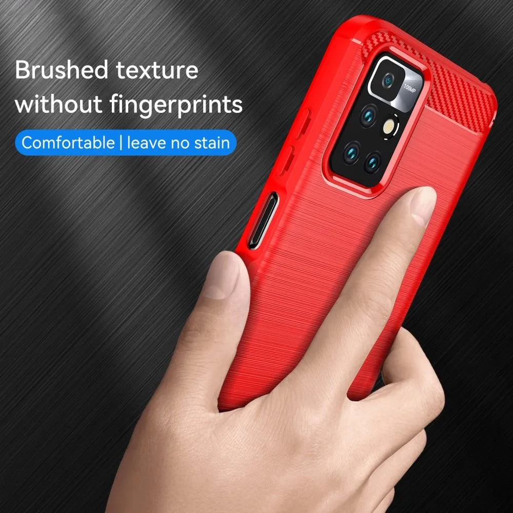 Carbon Flex case - Xiaomi Redmi Note 11 - Red