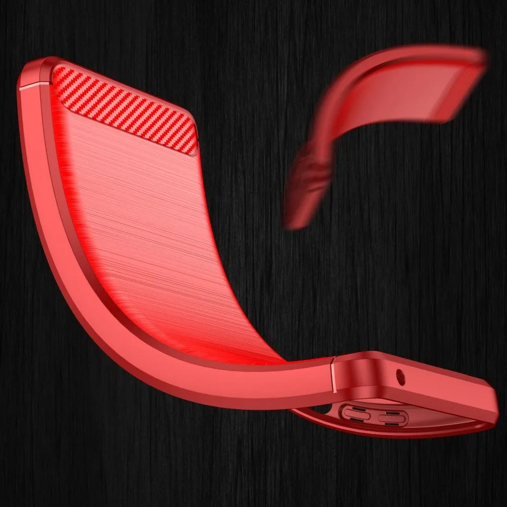 Carbon Flex case - Xiaomi Redmi Note 11 - Red