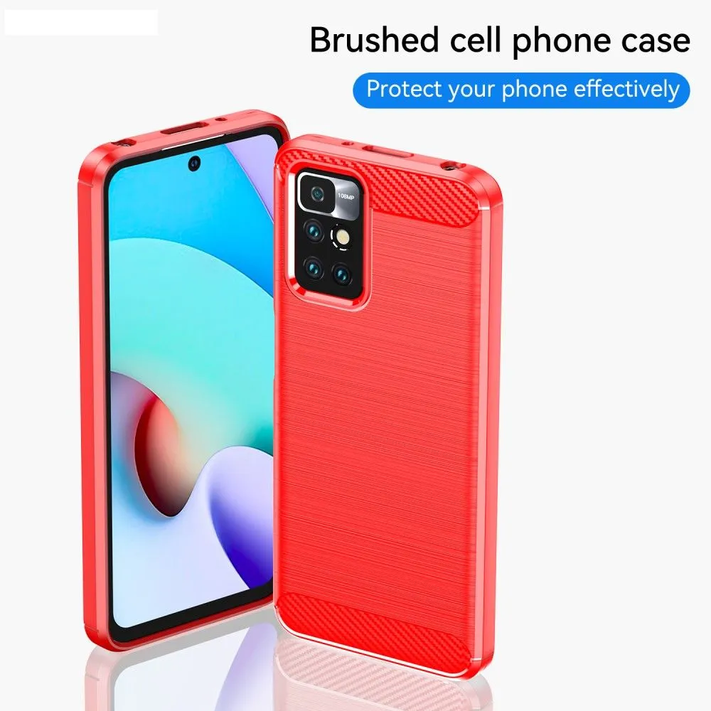 Carbon Flex case - Xiaomi Redmi Note 11 - Red