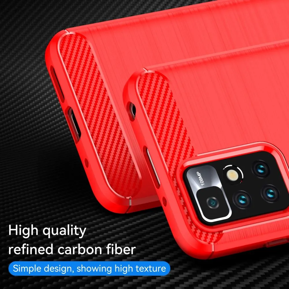 Carbon Flex case - Xiaomi Redmi Note 11 - Red