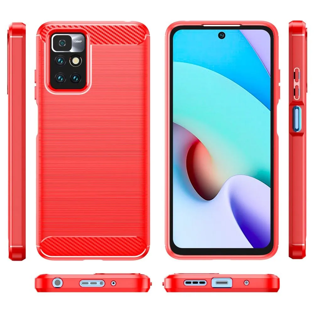 Carbon Flex case - Xiaomi Redmi Note 11 - Red