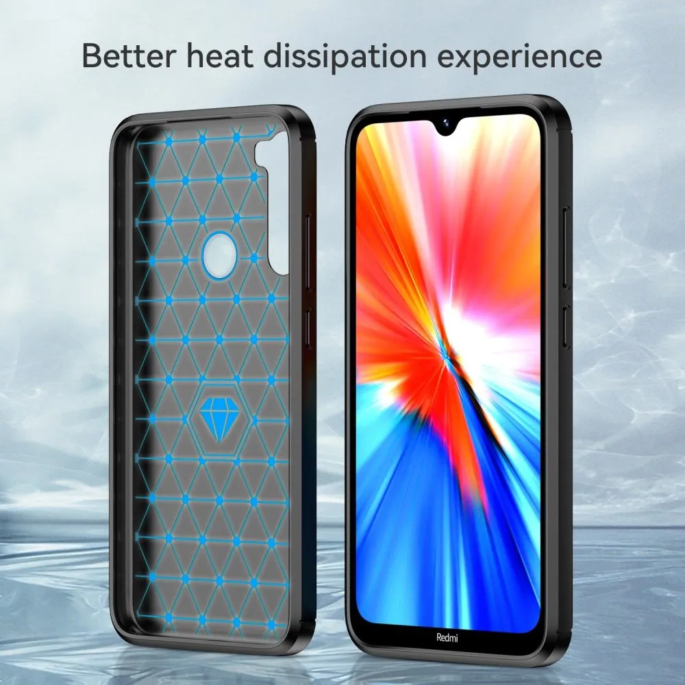 Carbon Flex case - Xiaomi Redmi Note 8 2021 / Note 8 - Black