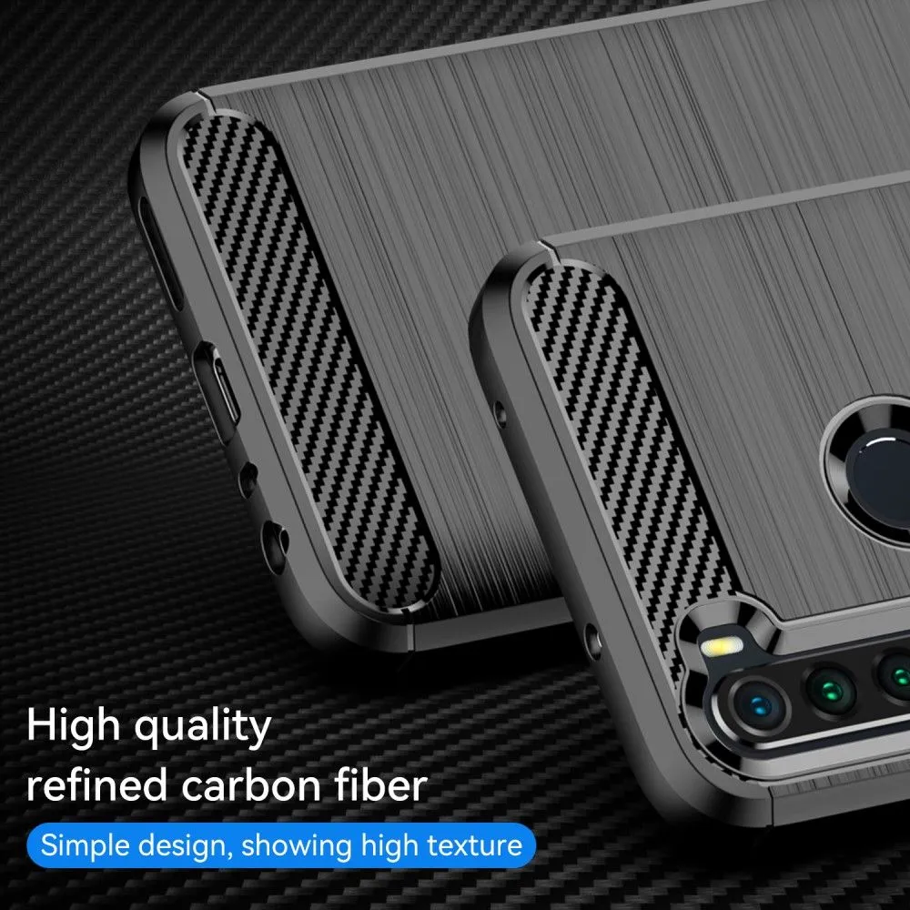 Carbon Flex case - Xiaomi Redmi Note 8 2021 / Note 8 - Black