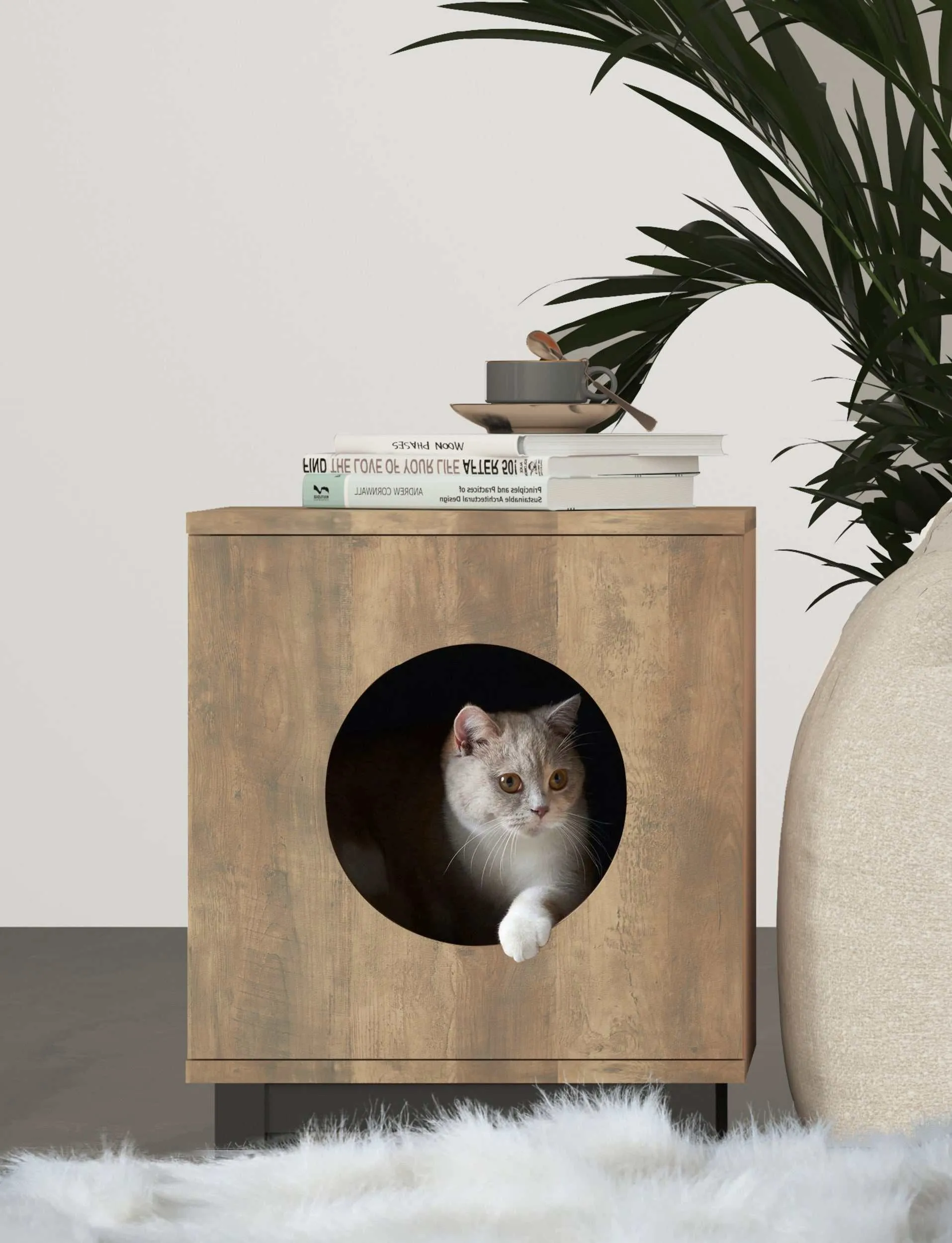 Cat Tower - MerryLuk Bronx Pet House End Bedside Table