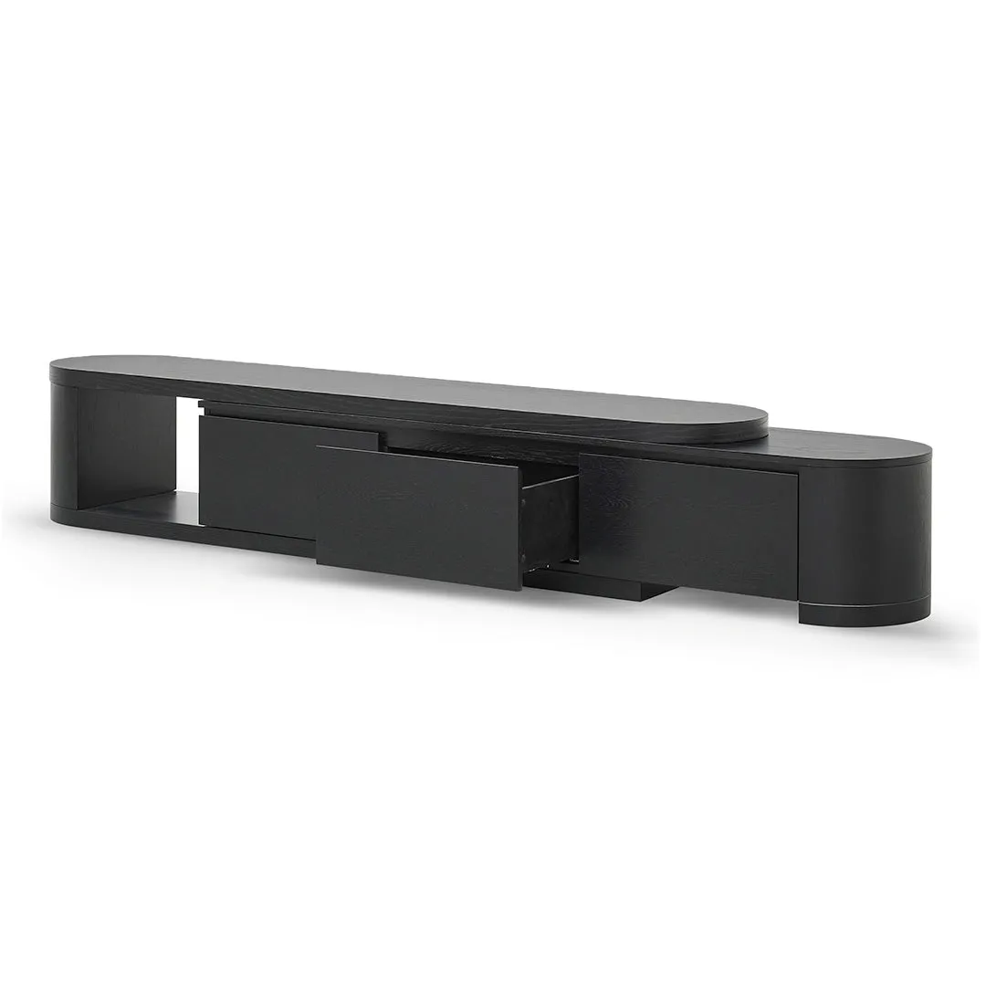 Eliza Extendable TV Entertainment Unit - Full Black Oak