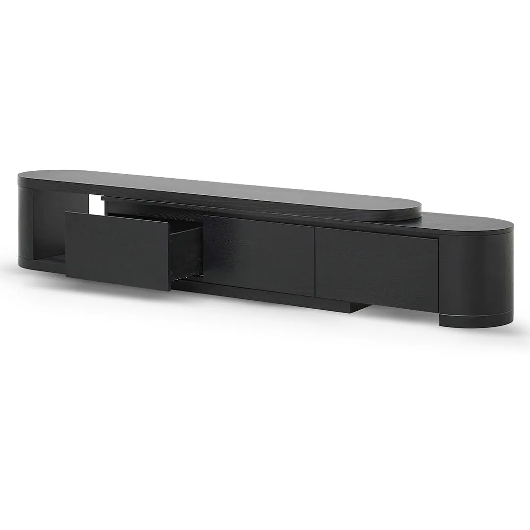 Eliza Extendable TV Entertainment Unit - Full Black Oak