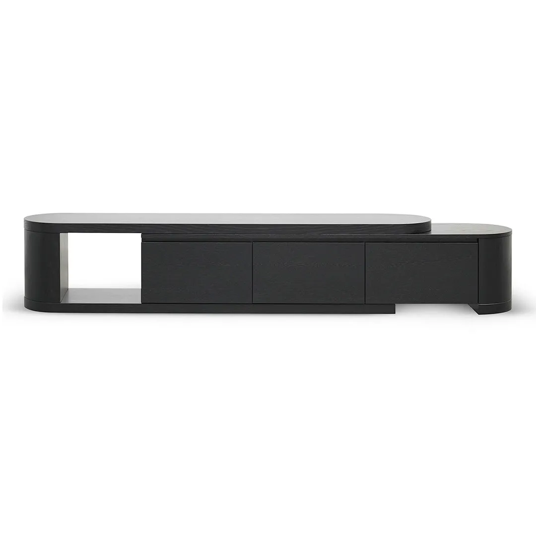 Eliza Extendable TV Entertainment Unit - Full Black Oak