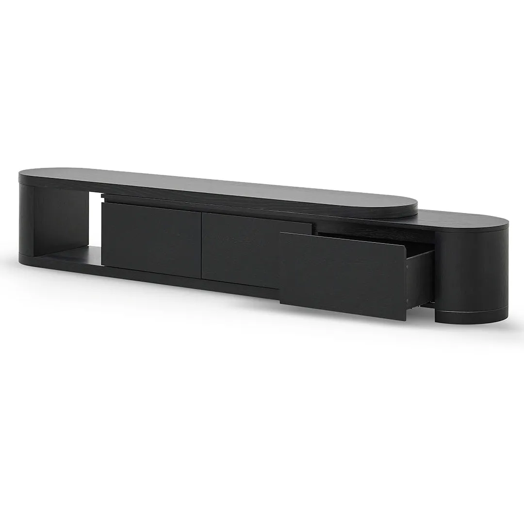 Eliza Extendable TV Entertainment Unit - Full Black Oak